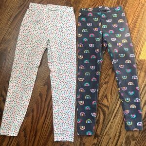 Cat & Jack Kids Floral and Rainbow Leggings Set | S(6/7)